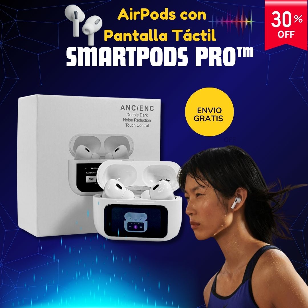 🎧 AirPods con Pantalla Táctil - SmartPods Pro™ 📱🔊