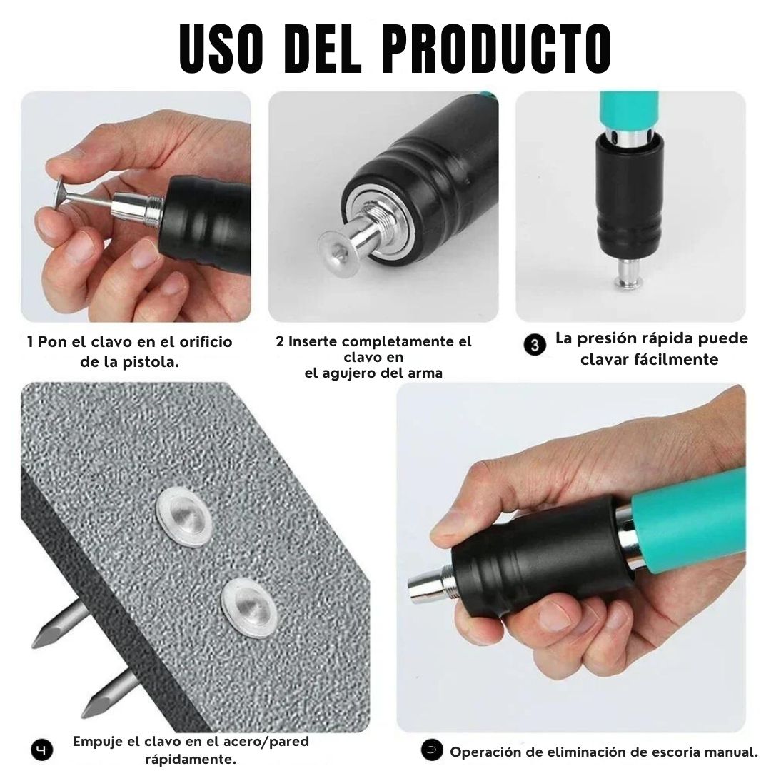 Pistola Fijadora de Clavos Pro™ 🔫✨