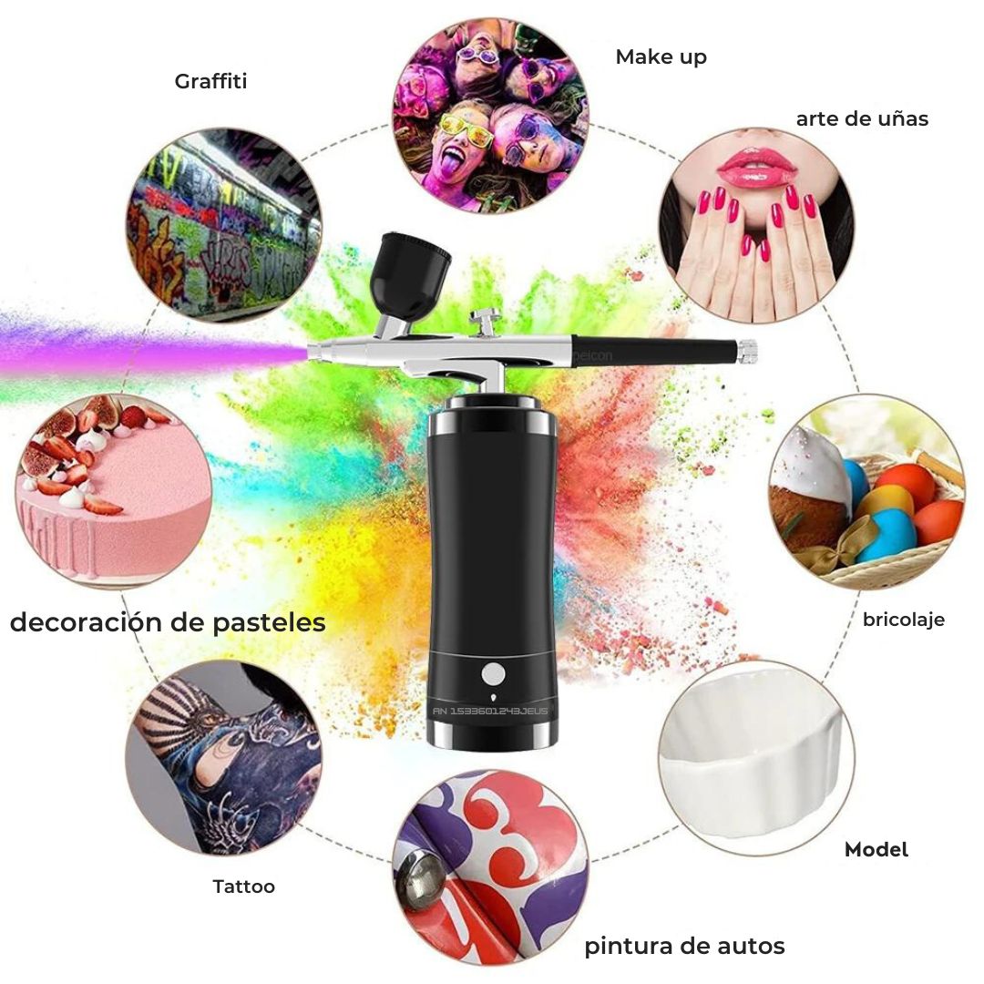 Aerógrafo Portátil Pro - AirCraft Plus™ 🎨💨