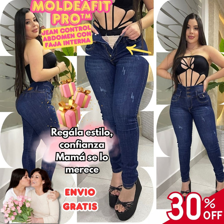 Jean Control Abdomen con Faja Interna – MoldeaFit Pro™ ✨👖