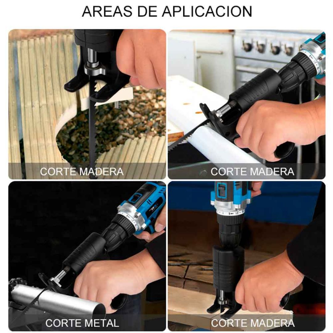 Convertidor de Taladro a Sierra Caladora Pro™ 🔧🪚