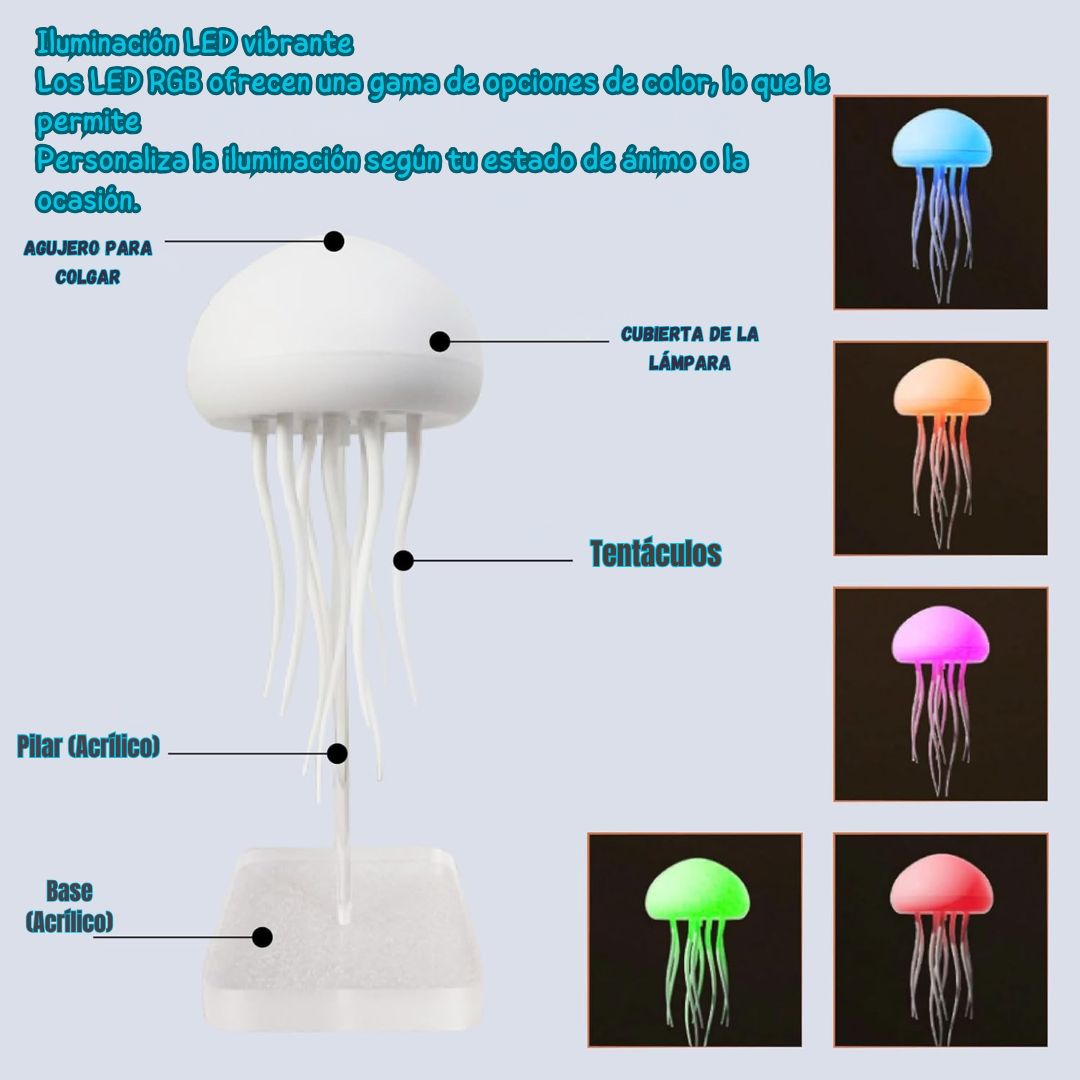 Lámpara Medusa Recargable - OceanGlow™ 🌊✨