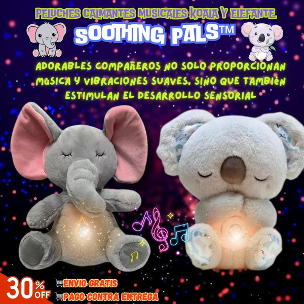 Peluches Calmantes Musicales Koala & Elefante - Soothing Pals™ 🐨🐘