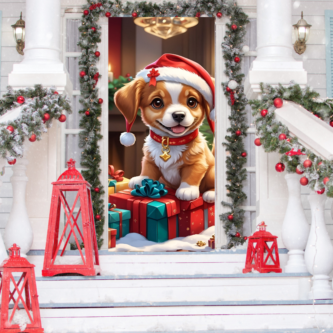 Funda Navideña Decorativa para Puerta - Holiday Door™ 🎅🎄
