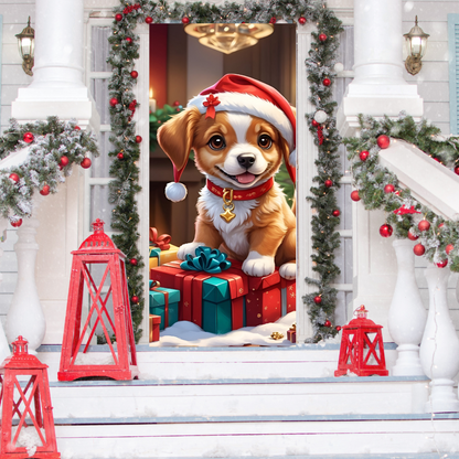 Funda Navideña Decorativa para Puerta - Holiday Door™ 🎅🎄