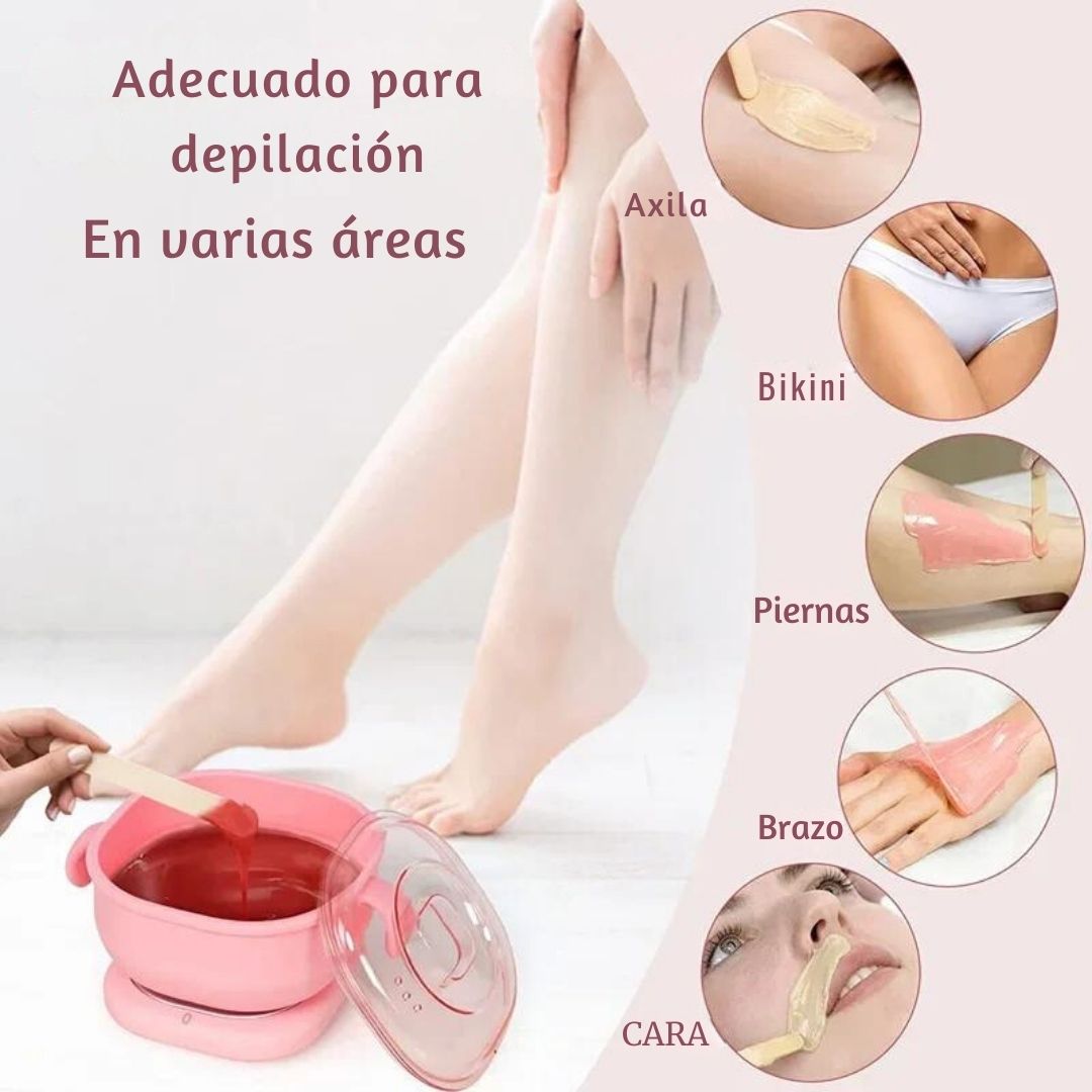 Calentador de Cera Portátil - Depilación On-The-Go™ 🌸✨