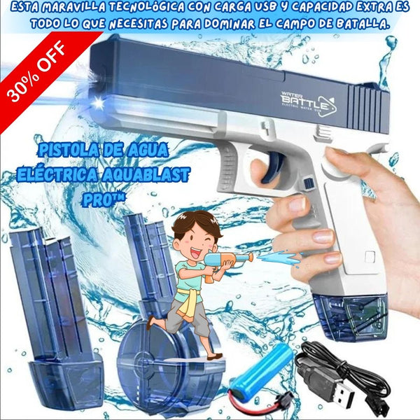 Pistola de Agua Eléctrica AquaBlast Pro™ 💦🔋