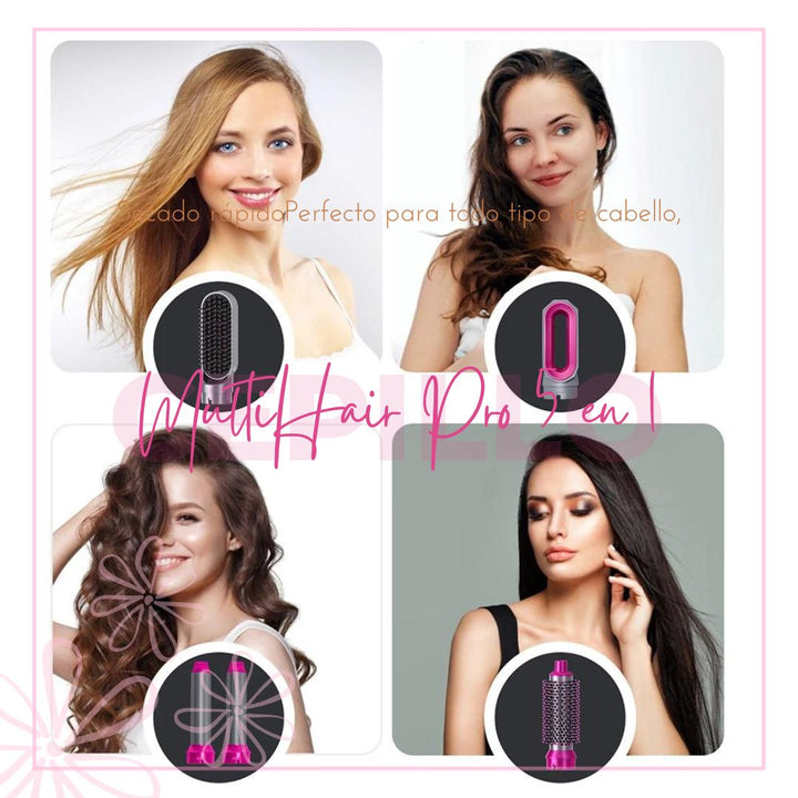 "MultiHair Pro 5 en 1" cepillo para cabello 5 en 1