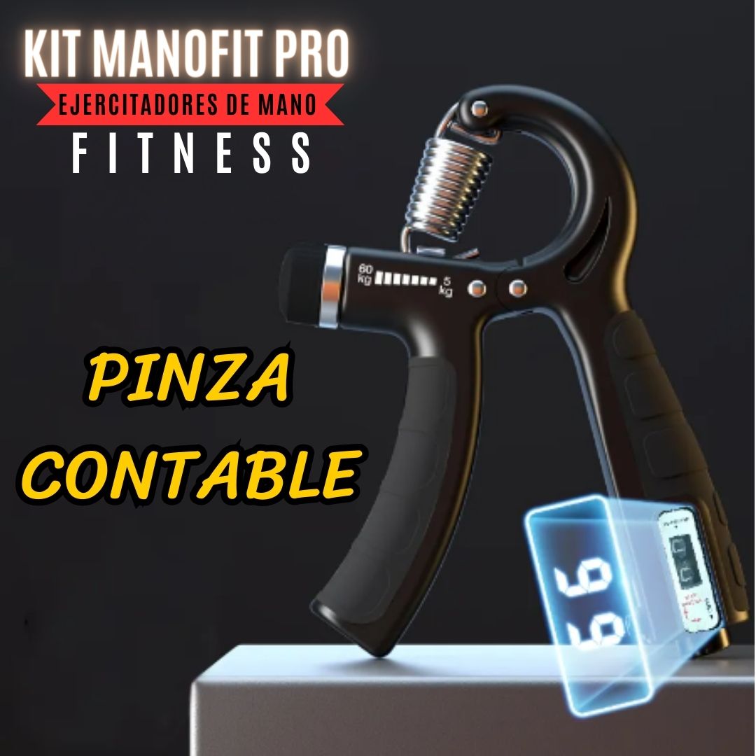 Kit ManoFit Pro Ejercitadores de mano x5