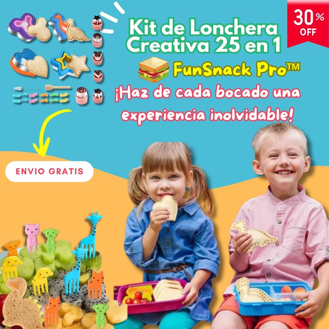 Kit de Lonchera Creativa 25 en 1 - FunSnack Pro™ 🥪✨