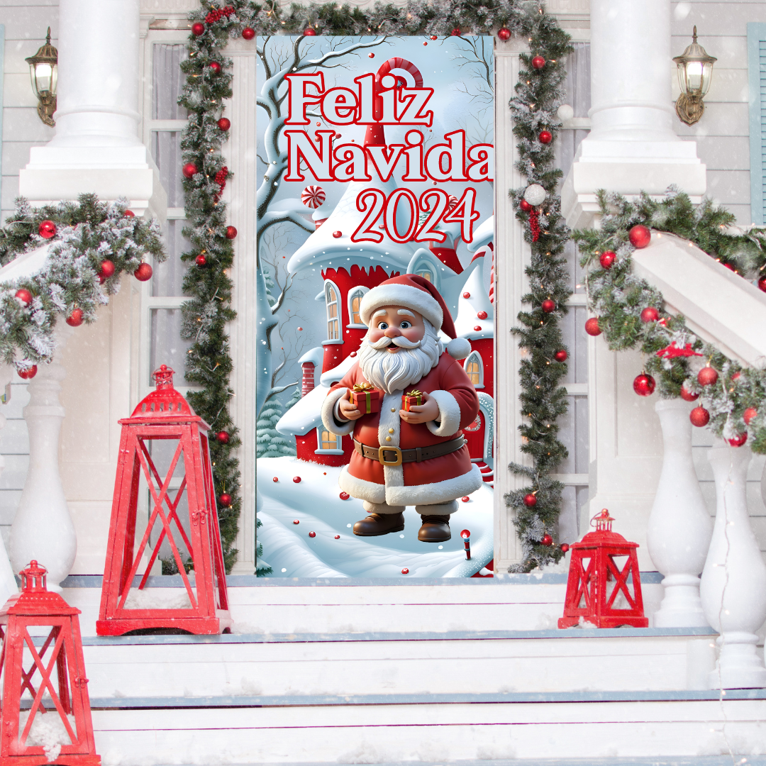 Funda Navideña Decorativa para Puerta - Holiday Door™ 🎅🎄