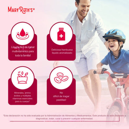 MaryRuth’s Multivitamínico Líquido de Mañana - Salud Natural para Todos x 1000 ml💧🍇