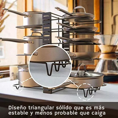 Organizador de Sartenes y Ollas - FlexiRack™ 🍳🥘