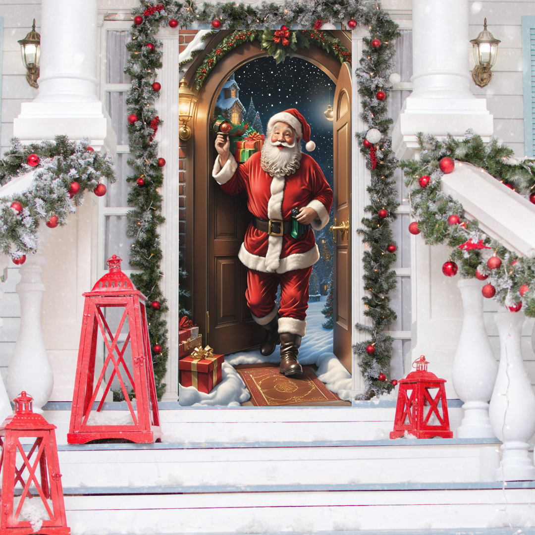 Funda Navideña Decorativa para Puerta - Holiday Door™ 🎅🎄