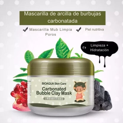 ✨ Mascarilla Bubble Detox - Bioqua Glow™ 🫧🌿