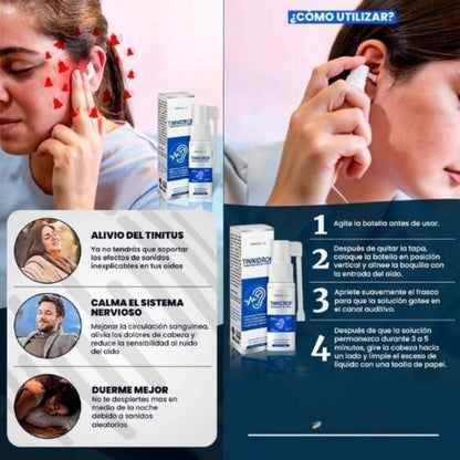 Spray Natural Limpiador de Oídos – Tinnidrop x 60ml 👂💧