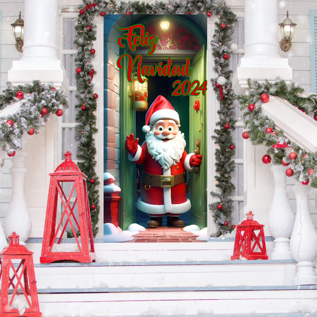 Funda Navideña Decorativa para Puerta - Holiday Door™ 🎅🎄