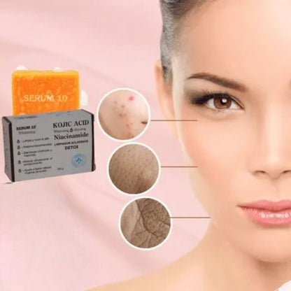 Jabón Despigmentante Kojic  Piel Radiante x 100g 🍊🧼
