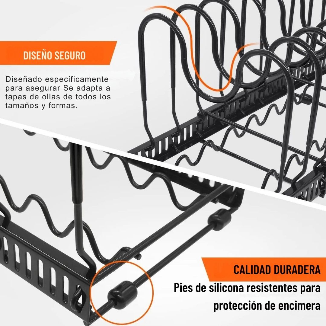 Organizador de Sartenes y Ollas - FlexiRack™ 🍳🥘