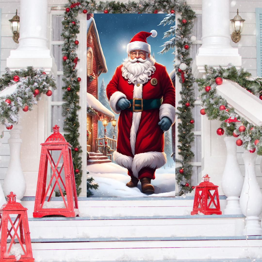Funda Navideña Decorativa para Puerta - Holiday Door™ 🎅🎄