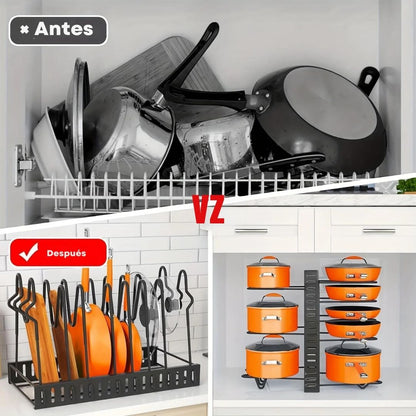 Organizador de Sartenes y Ollas - FlexiRack™ 🍳🥘