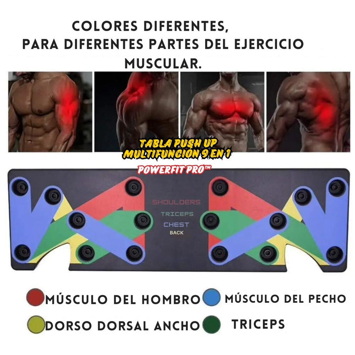 Tabla Push Up Multifunción 9 en 1 - PowerFit Pro™ 🏋️‍♂️💪