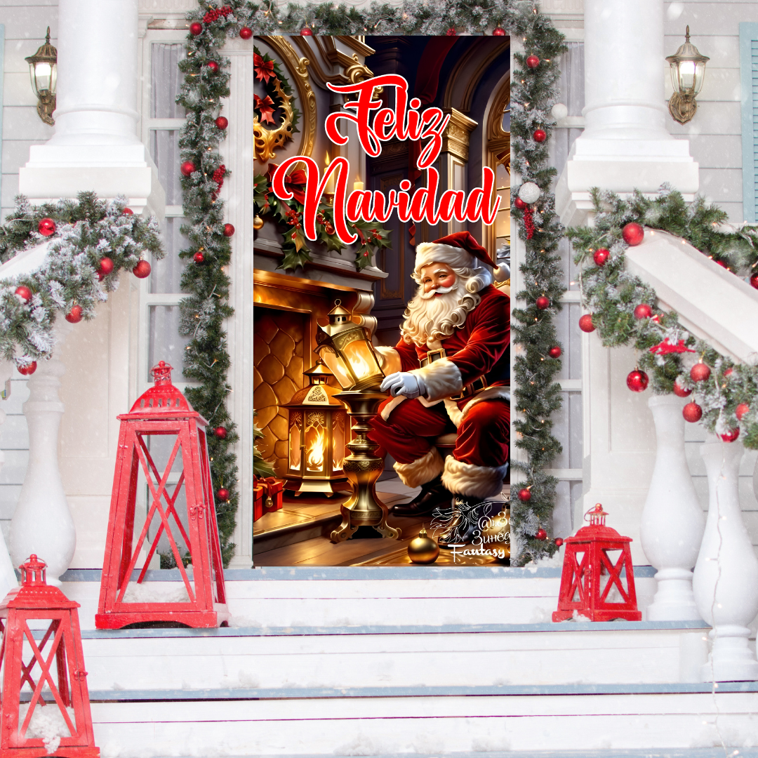 Funda Navideña Decorativa para Puerta - Holiday Door™ 🎅🎄