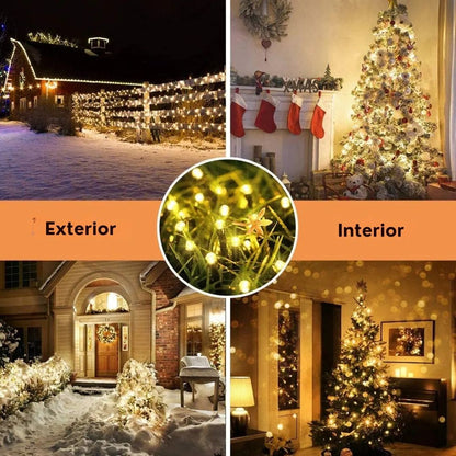 Luces Navideñas Solares Pro™ - 12 Horas de Magia ✨🌞
