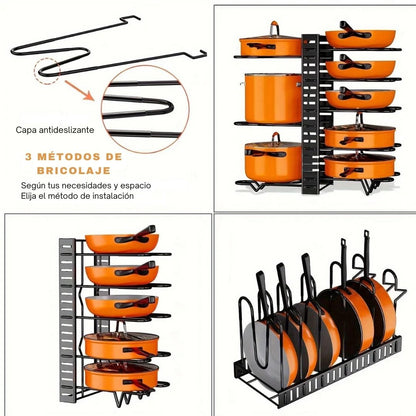 Organizador de Sartenes y Ollas - FlexiRack™ 🍳🥘