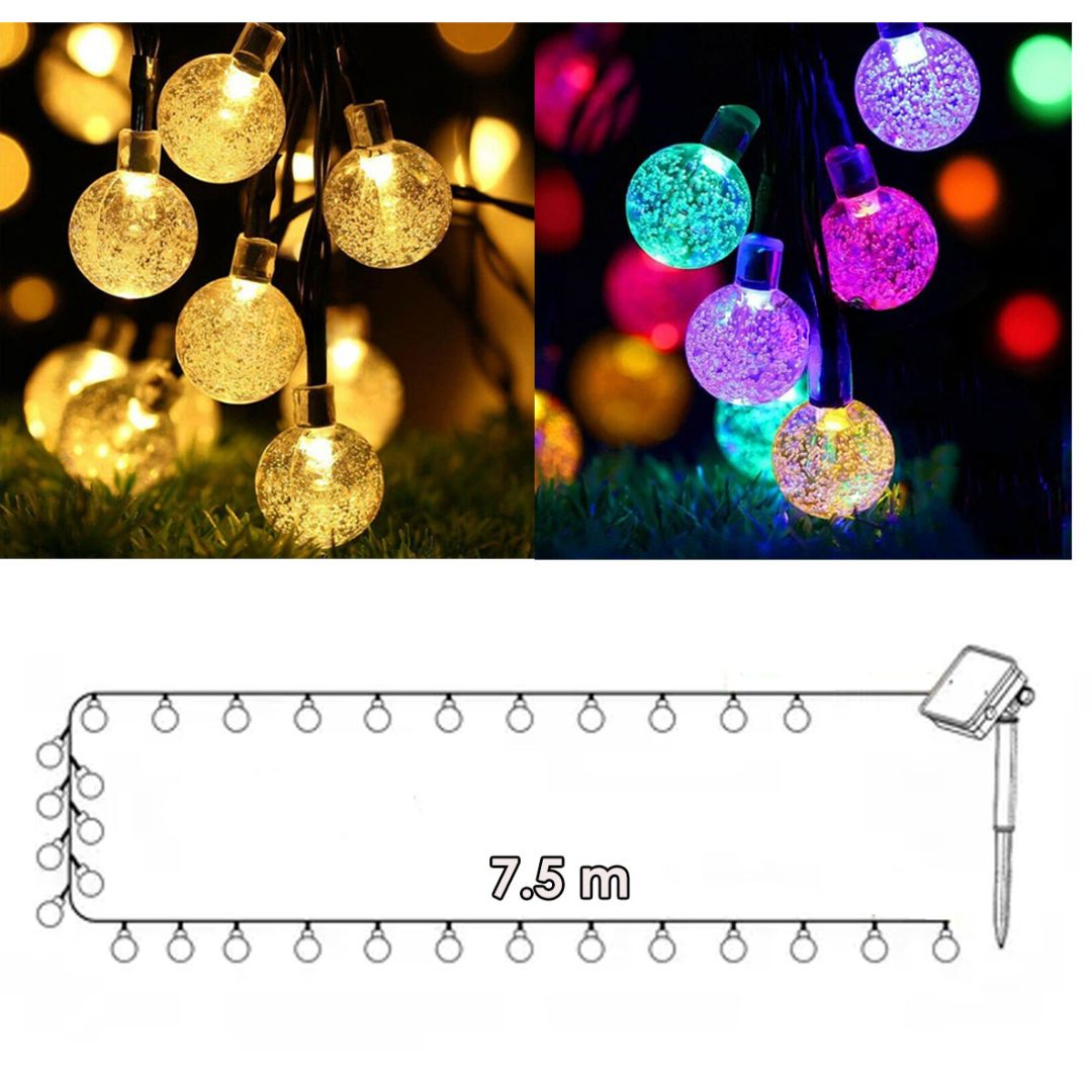 Cadena de Luces Solares Decorativas - GlowLite™ 🌞✨
