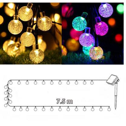 Cadena de Luces Solares Decorativas - GlowLite™ 🌞✨