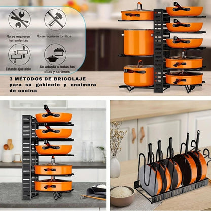 Organizador de Sartenes y Ollas - FlexiRack™ 🍳🥘
