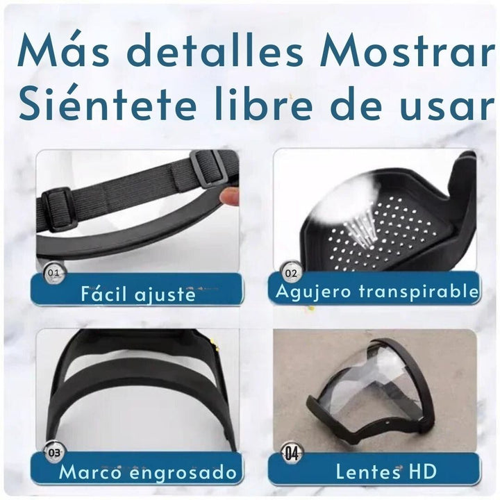 Máscara de Protección Multifuncional - SafeGuard Pro™ 🛡️👓