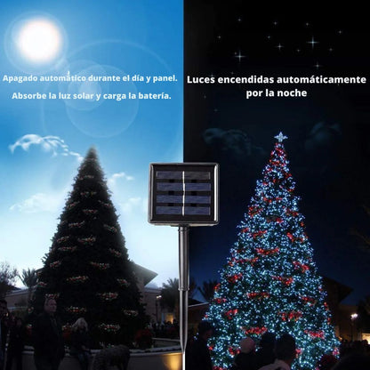 Luces Navideñas Solares Pro™ - 12 Horas de Magia ✨🌞