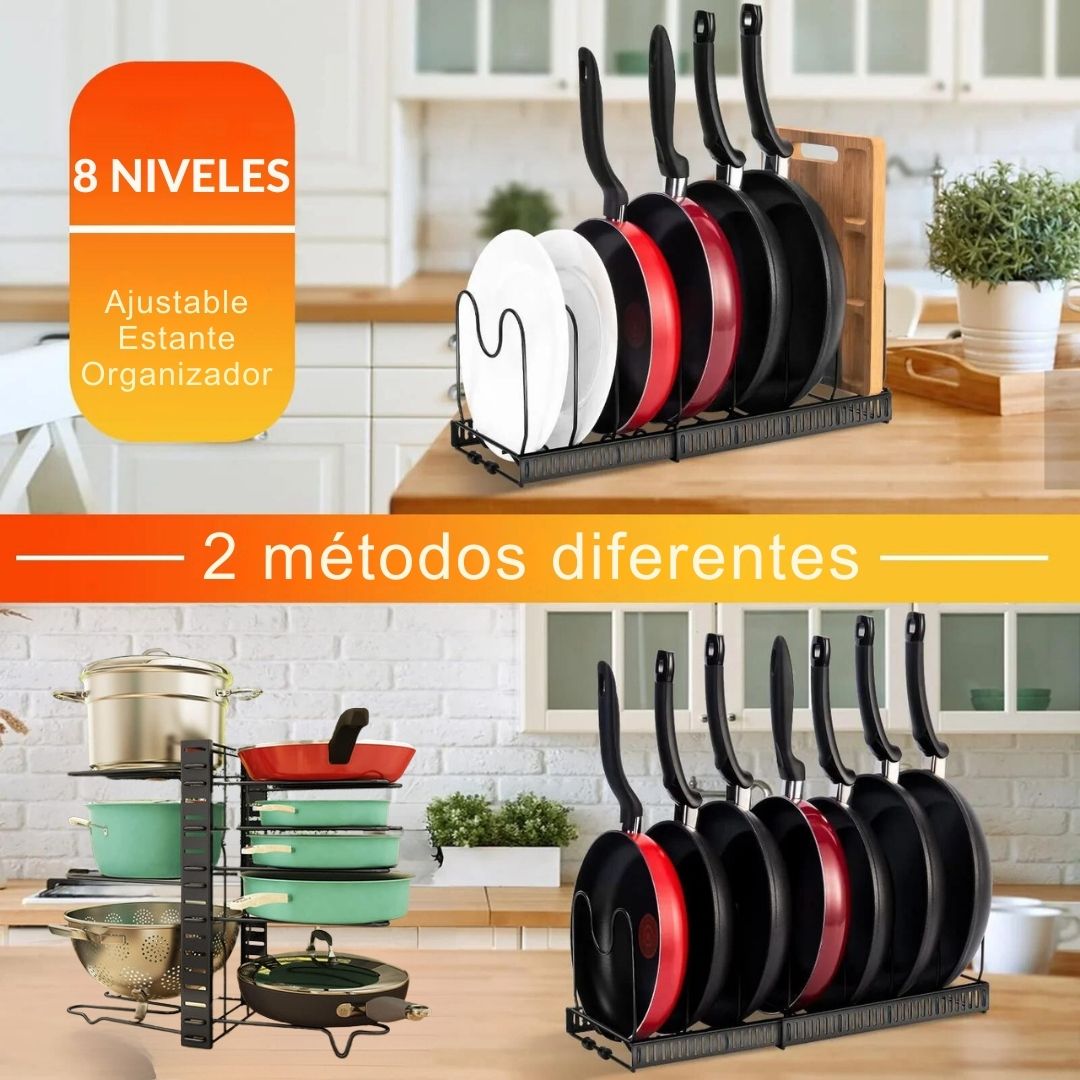 Organizador de Sartenes y Ollas - FlexiRack™ 🍳🥘