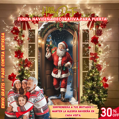 Funda Navideña Decorativa para Puerta - Holiday Door™ 🎅🎄