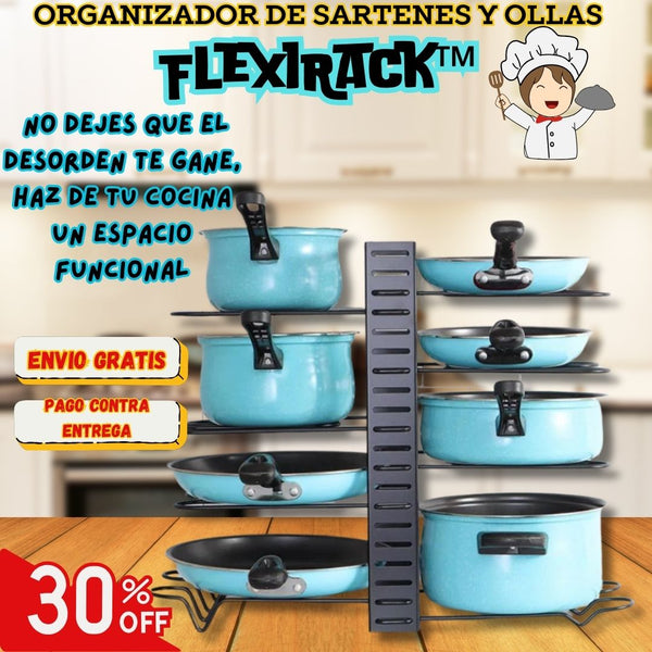 Organizador de Sartenes y Ollas - FlexiRack™ 🍳🥘