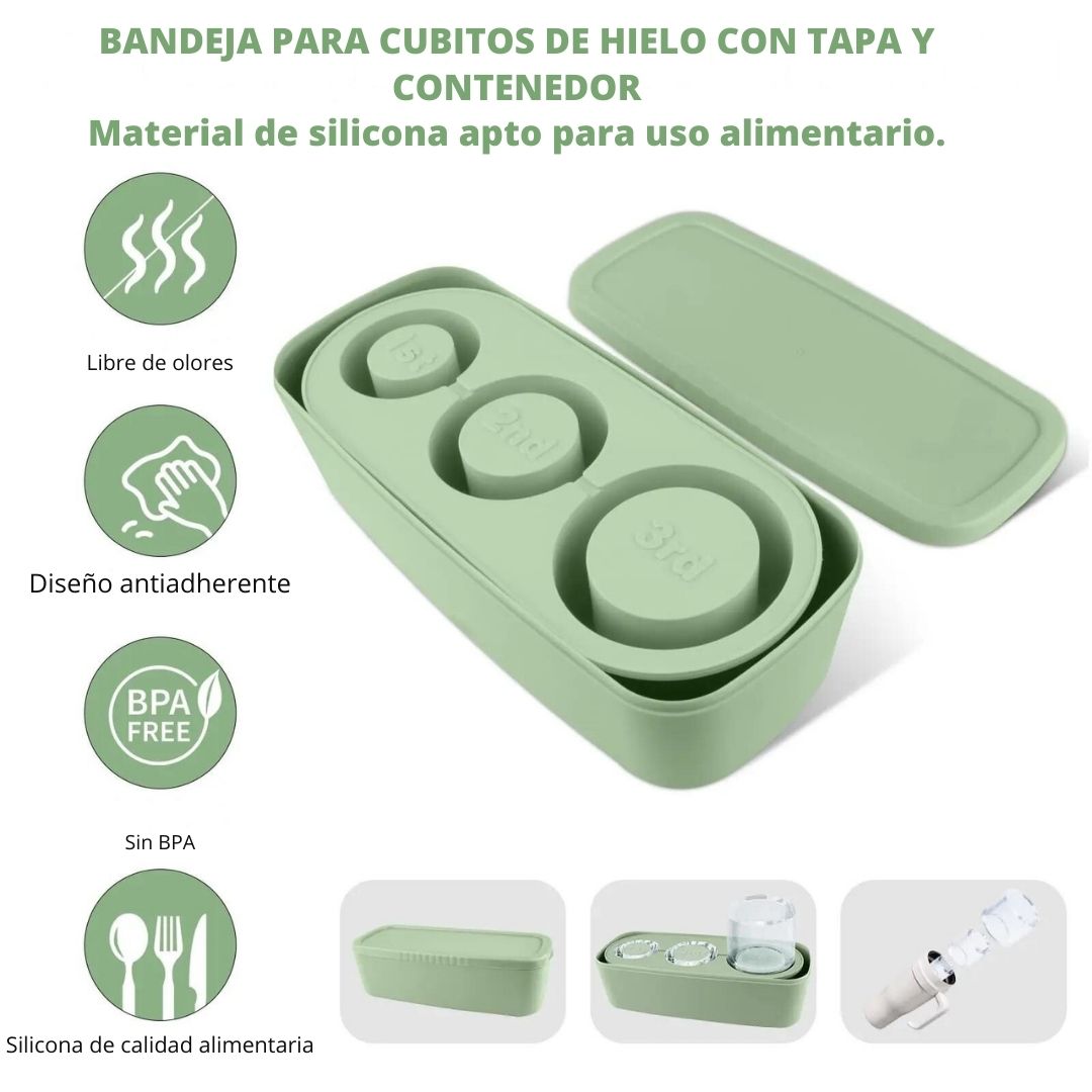 Nevera Cubitos de Hielo en Silicona - IceChill Pro™ ❄️🍹