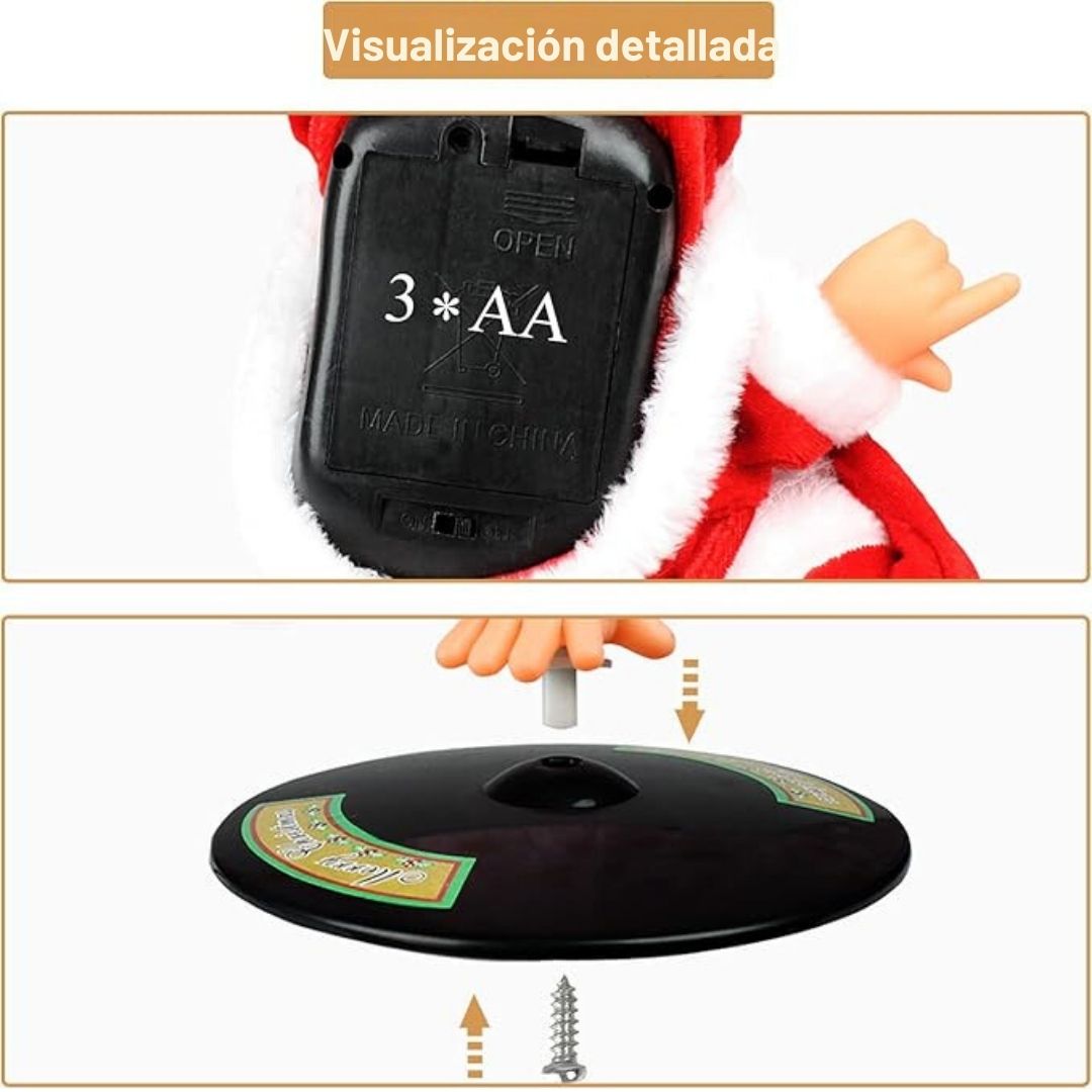 Papá Noel Bailarín Eléctrico – D-TECH™ 🎅🎶