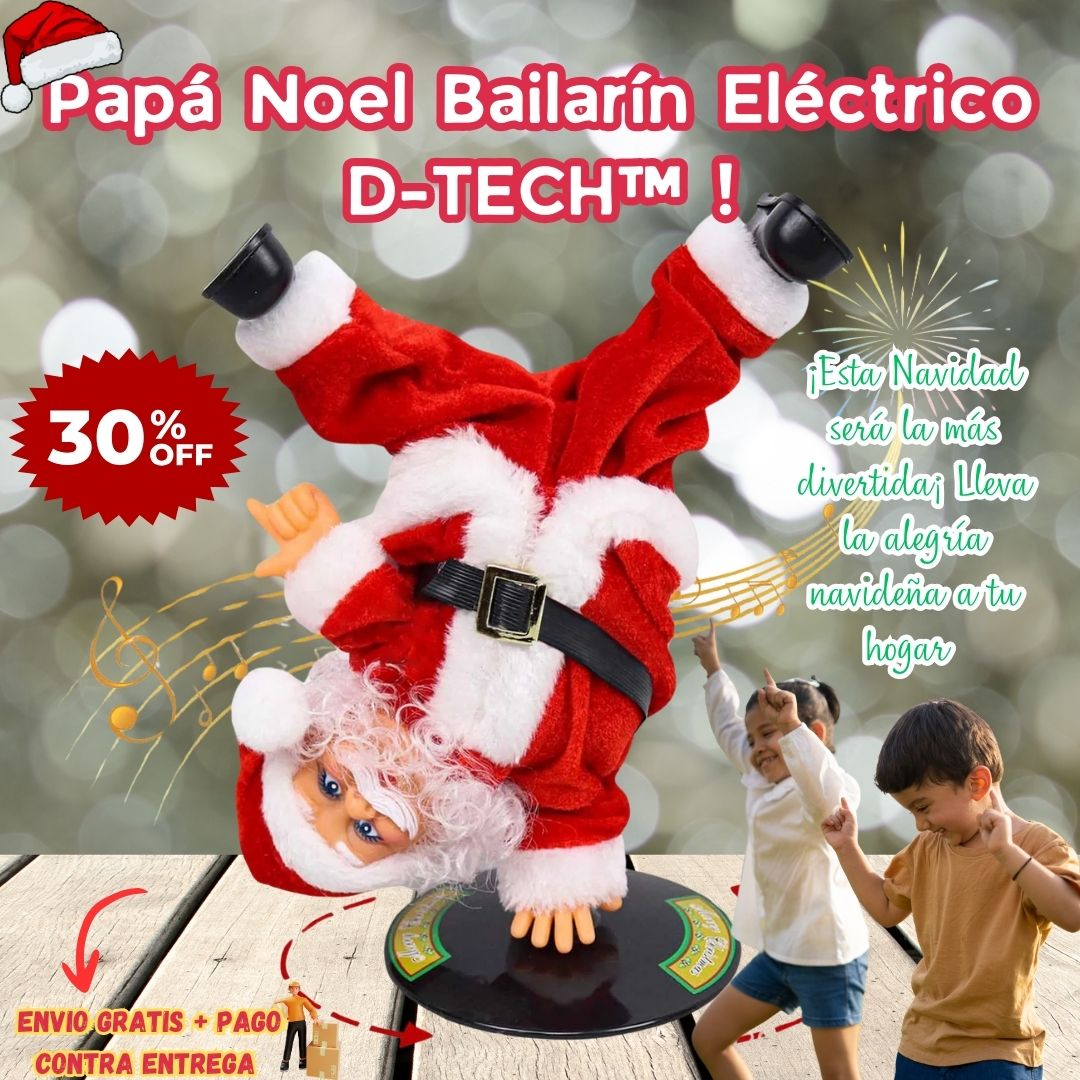 Papá Noel Bailarín Eléctrico – D-TECH™ 🎅🎶