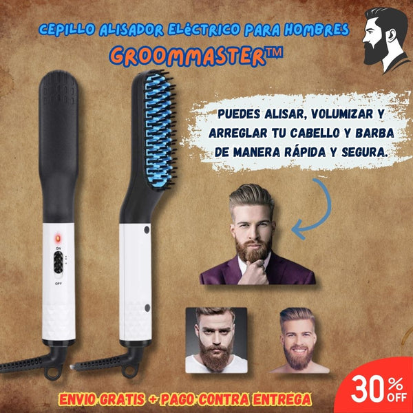 Cepillo Alisador Eléctrico para Hombres - GroomMaster™ 💈🧔