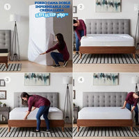 Forro Cama Doble Impermeable con Cremallera - SafeSleep Pro™ 🛏️💧