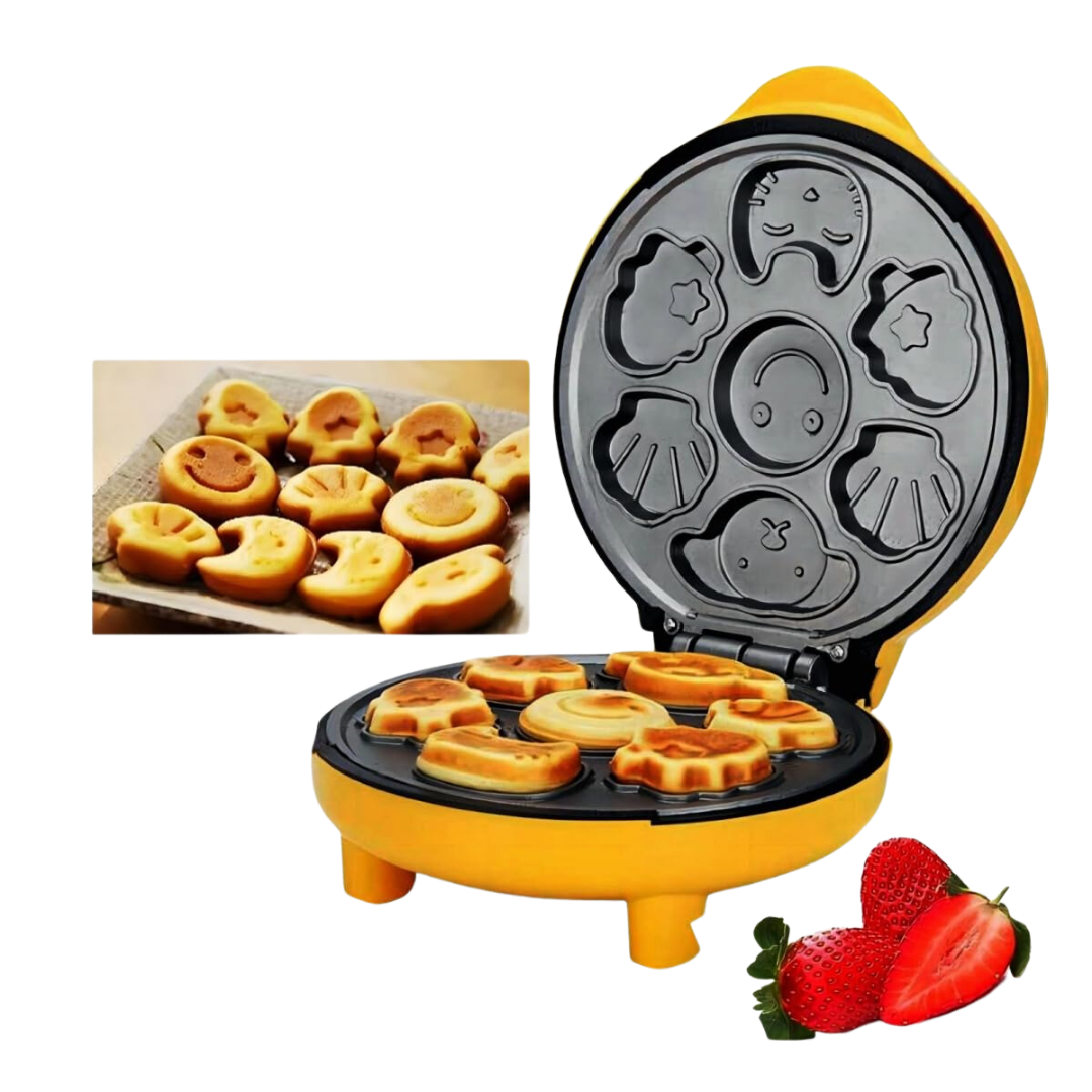 🌟 Waflera Divertida 7 Caritas - WaffleFun Pro™ 🍰😊