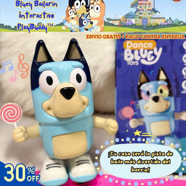 Bluey Bailarín Interactivo - PlayBuddy™ 🎧💙