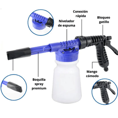 Combo Pistola Presión + Espuma para Lavado de Autos – 1L 🚗💦