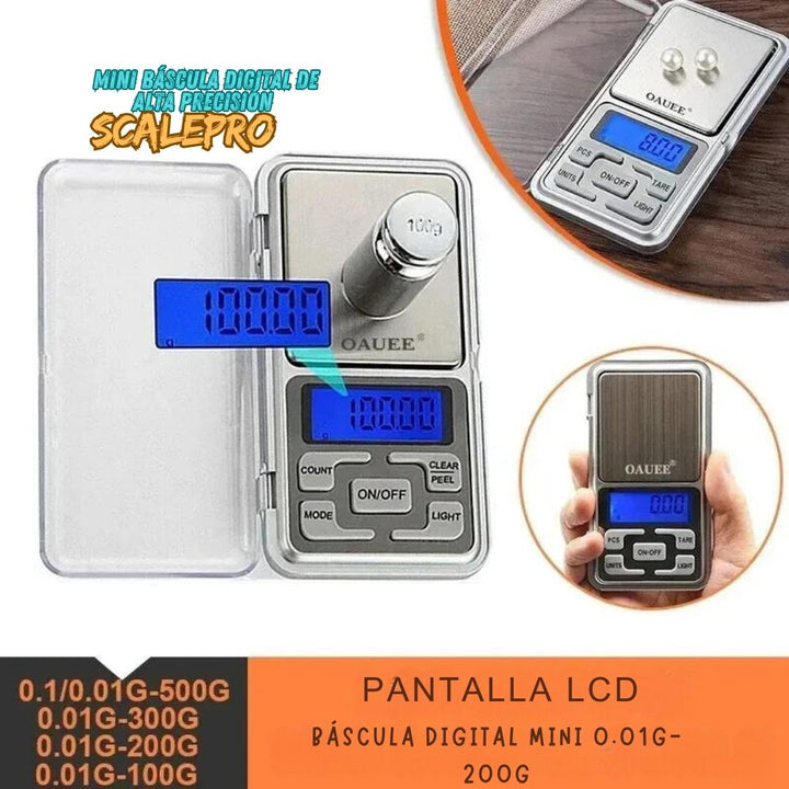 Mini Báscula Digital de Alta Precisión - ScalePro™ ⚖️✨