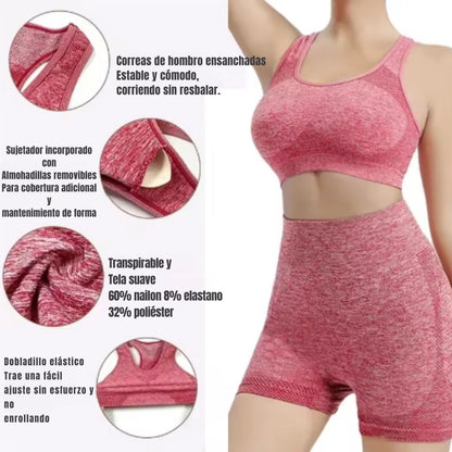 Conjunto Deportivo Mujer 2 Piezas - SportFit Pro™ 🩷🏋️