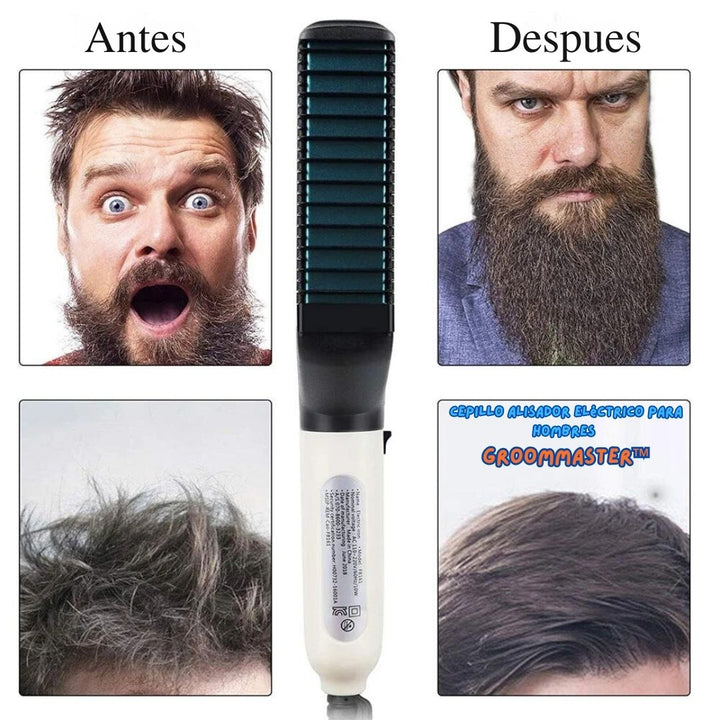 Cepillo Alisador Eléctrico para Hombres - GroomMaster™ 💈🧔