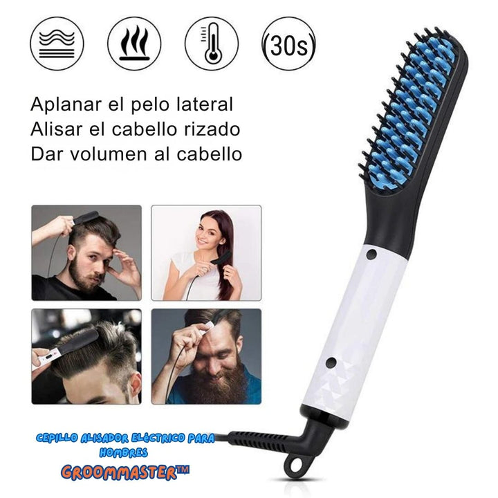 Cepillo Alisador Eléctrico para Hombres - GroomMaster™ 💈🧔