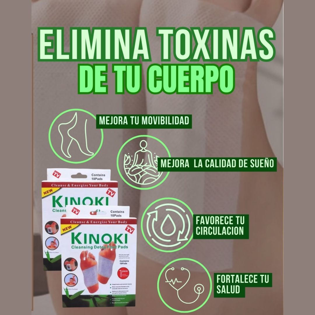 Parches para Cuidado de Pies - Kinoki™ 🌿🦶